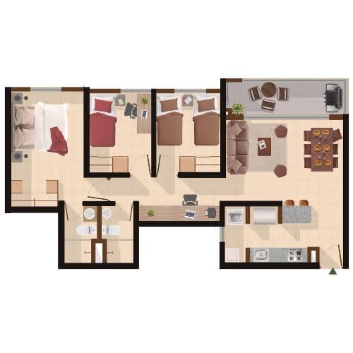 Plano Tipo B2 — Gran Reserva: Inga